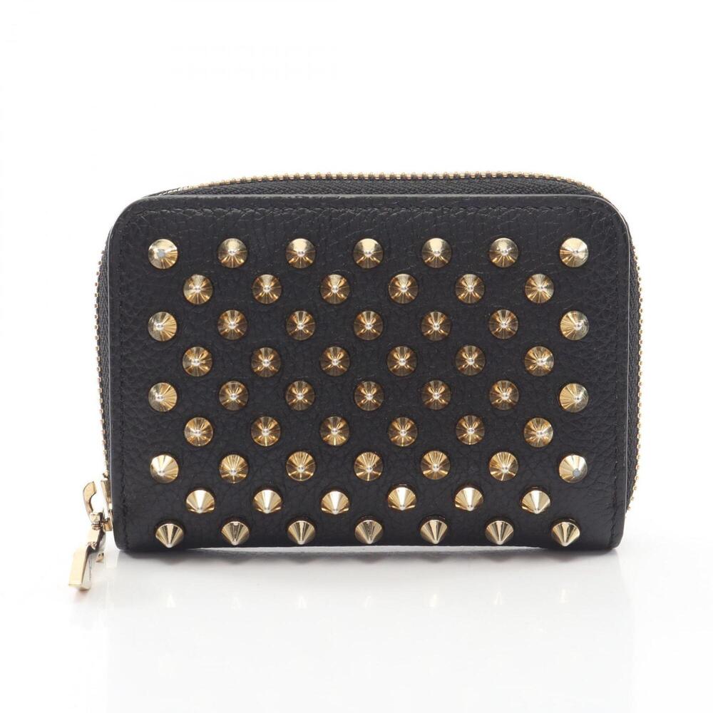 Christian Louboutin Panettone Spike Stud Wallet/Coin Purse, Leather, Women's,...